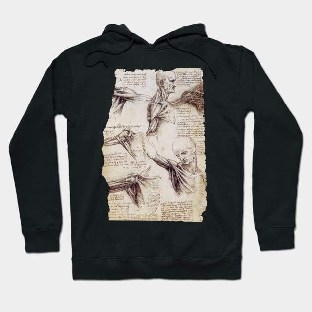 Leonardo Da Vinci Anatomical Drawings Hoodie by Persona2